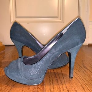 Nine West Black Open-Toe Heels